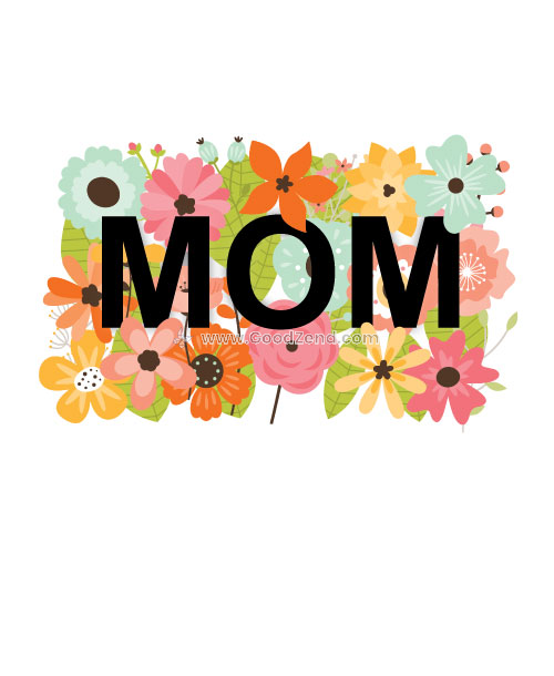 Mom In Flowers